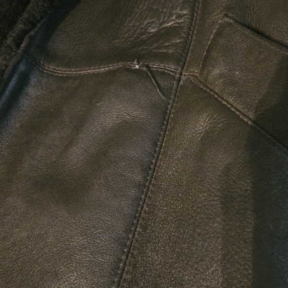 Womens Leather Coat - Picture 5 of 7